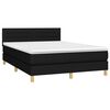 vidaXL &Kappa;&rho;&epsilon;&beta;ά&tau;&iota; Boxspring &mu;&epsilon; &Sigma;&tau;&rho;ώ&mu;&alpha; & LED &Mu;&alpha;ύ&rho;&omicron; 140x200 &epsilon;&kappa;. &Upsilon;&phi;&alpha;&sigma;&mu;ά&tau;&iota;&nu;&omicron;