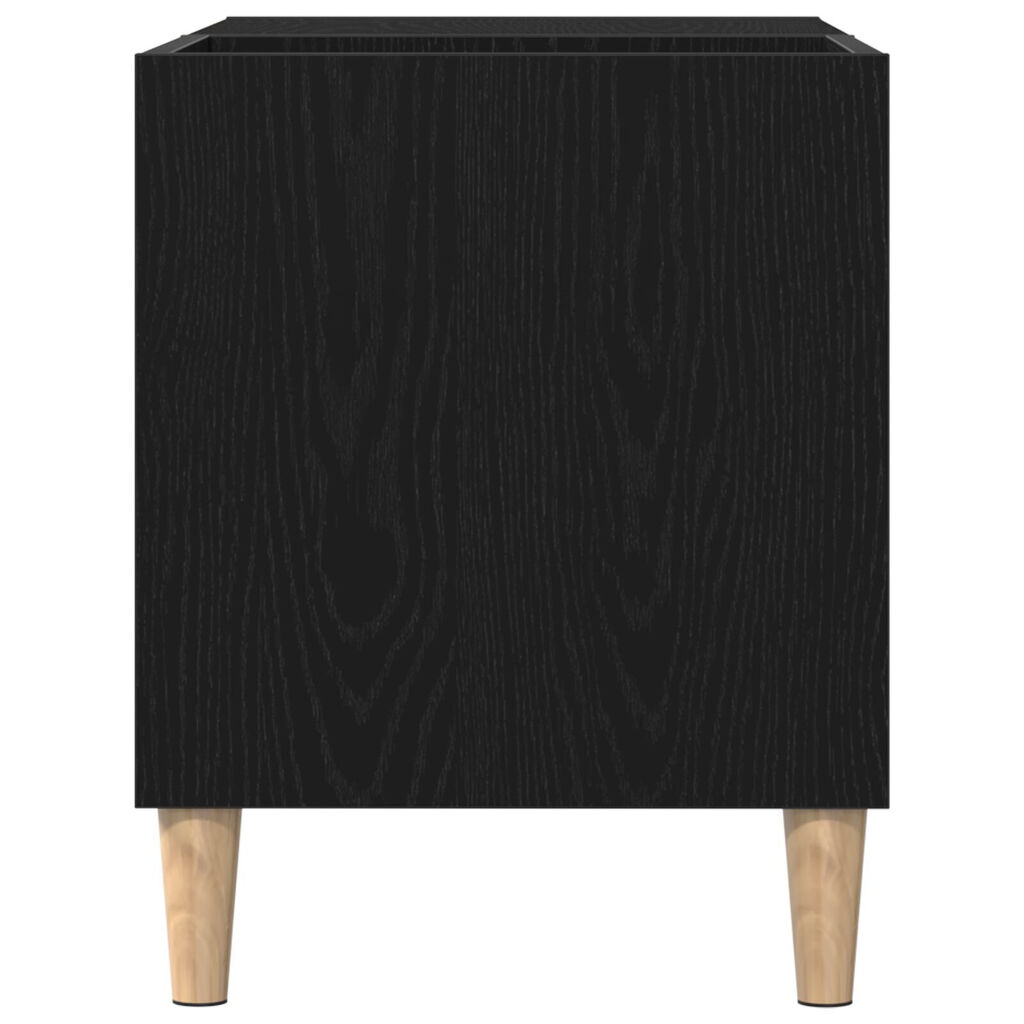 vidaXL Ντουλάπα δίσκων Μαύρο Δρυς 84,5x38x48 εκ Επεξεργασμένο ξύλο