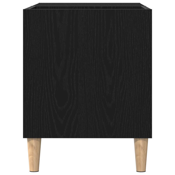 vidaXL Ντουλάπα δίσκων Μαύρο Δρυς 84,5x38x48 εκ Επεξεργασμένο ξύλο