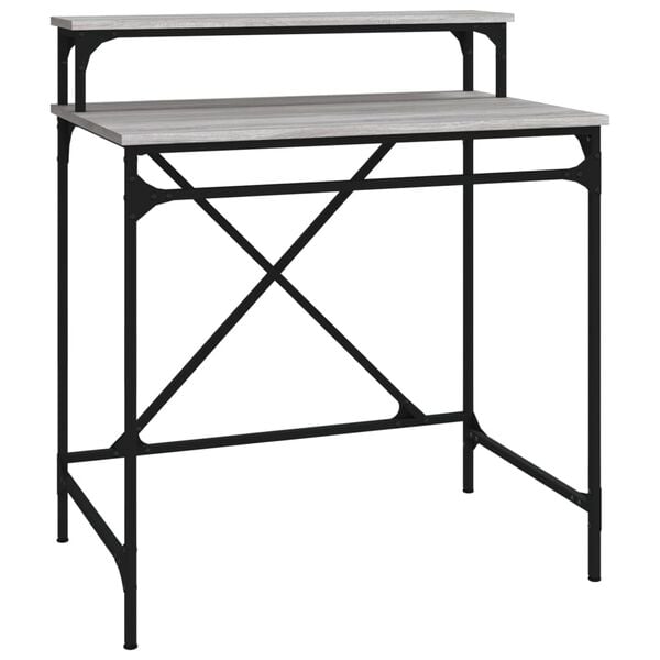 vidaXL Γραφείο Γκρι Sonoma 80x50x90 εκ. από Επεξεργασμένο Ξύλο