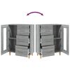 vidaXL Ντουλάπι Γκρι Sonoma 69,5 x 34 x 90 εκ. από Επεξεργασμένο Ξύλο