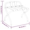 vidaXL Σχάρα Αποσκευών με Πλάτη Ασημί 56x39x52 εκ.