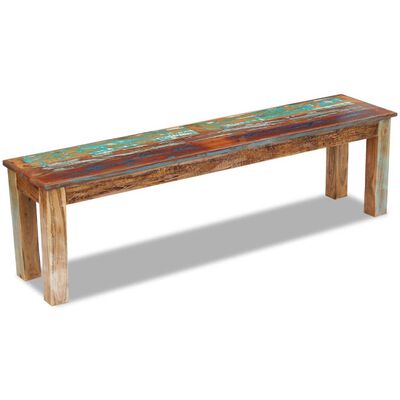 vidaXL Πάγκος 160 x 35 x 46 εκ. από Μασίφ Ανακυκλωμένο Ξύλο