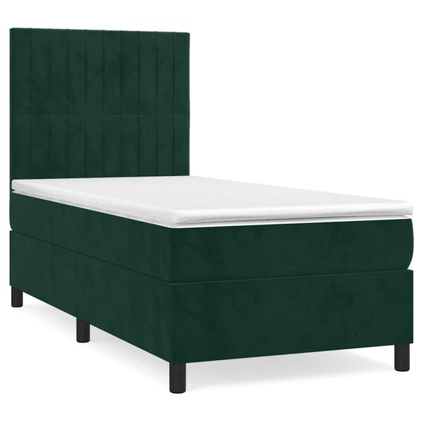 vidaXL &Kappa;&rho;&epsilon;&beta;ά&tau;&iota; Boxspring &mu;&epsilon; &Sigma;&tau;&rho;ώ&mu;&alpha; &Sigma;&kappa;&omicron;ύ&rho;&omicron; &Pi;&rho;ά&sigma;&iota;&nu;&omicron; 90x200 &epsilon;&kappa;. &Beta;&epsilon;&lambda;&omicron;ύ&delta;&iota;&nu;&omicron;
