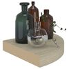 vidaXL Ράφια Τοίχου 2 τεμ. Χρώμα Δρυός 25x25x3,8 εκ. από MDF