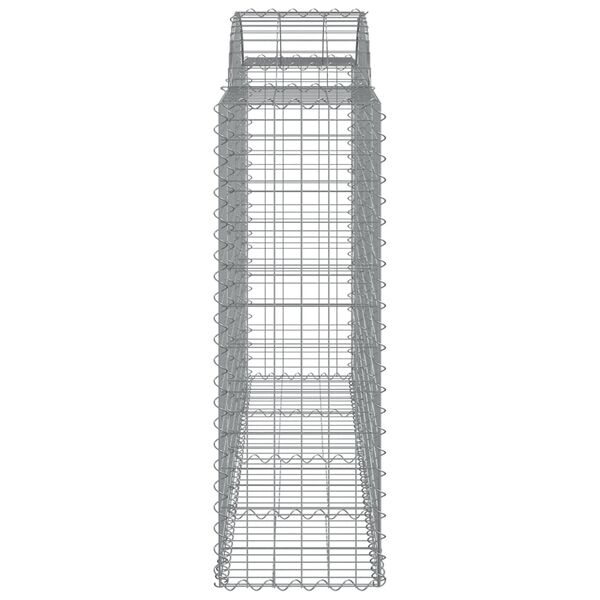 vidaXL Συρματοκιβώτια Τοξωτά 4 τεμ. 200x50x120/140 εκ. Γαλβαν. Ατσάλι