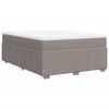 vidaXL &Kappa;&rho;&epsilon;&beta;ά&tau;&iota; Boxspring &mu;&epsilon; &Sigma;&tau;&rho;ώ&mu;&alpha; Taupe 140x200 &epsilon;&kappa;. &Upsilon;&phi;&alpha;&sigma;&mu;ά&tau;&iota;&nu;&omicron;