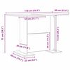 vidaXL Τραπεζαρία artisan δρυς 110 x 60 x 75 cm Επεξεργασμένο ξύλο