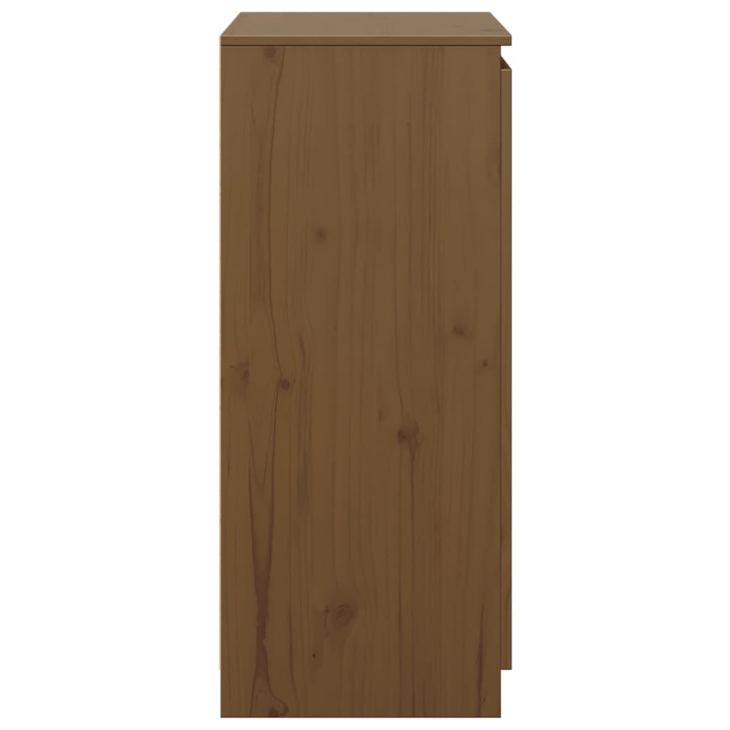vidaXL Ντουλάπι Καφέ Μελί 60 x 36 x 84 εκ. από Μασίφ Ξύλο Πεύκου