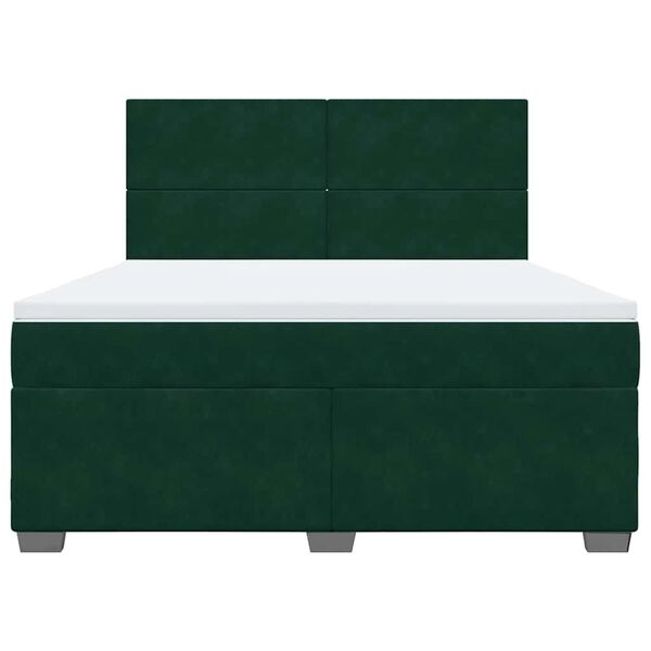 vidaXL &Kappa;&rho;&epsilon;&beta;ά&tau;&iota; Boxspring &mu;&epsilon; &Sigma;&tau;&rho;ώ&mu;&alpha; &Sigma;&kappa;&omicron;ύ&rho;&omicron; &Pi;&rho;ά&sigma;&iota;&nu;&omicron; 180x200&epsilon;&kappa;. &Beta;&epsilon;&lambda;&omicron;ύ&delta;&iota;&nu;&omicron;