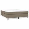 vidaXL &Kappa;&rho;&epsilon;&beta;ά&tau;&iota; Boxspring &mu;&epsilon; &Sigma;&tau;&rho;ώ&mu;&alpha; Taupe 160x200 &epsilon;&kappa;. &Upsilon;&phi;&alpha;&sigma;&mu;ά&tau;&iota;&nu;&omicron;