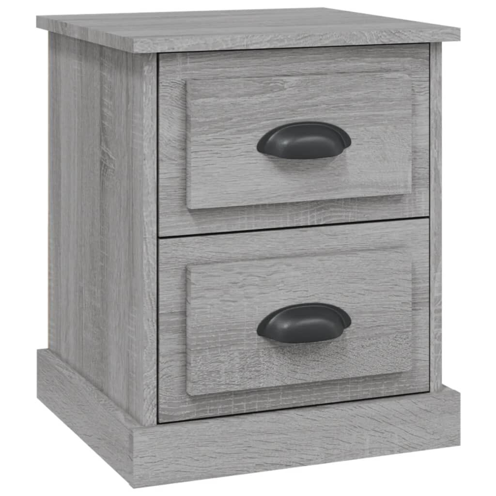 vidaXL Κομοδίνο Γκρι Sonoma 39x39x47,5 εκ. από Επεξεργασμένο Ξύλο