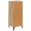 vidaXL Πλαϊνό γραφείο με συρτάρι artisan δρυς 34 x 34.5 x 90 εκ