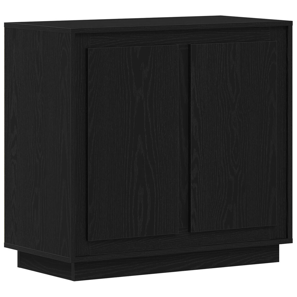 vidaXL Μοντέρνος Μπουφές Πλευρικός Μαύρη δρυς 80 x 34 x 75 εκ