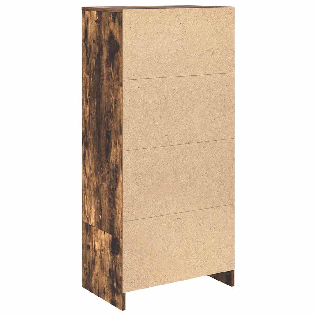 vidaXL Ντουλάπι με συρτάρι 55,5x34x119,5 εκ. Ξύλινο μηχανουργικό ξύλο