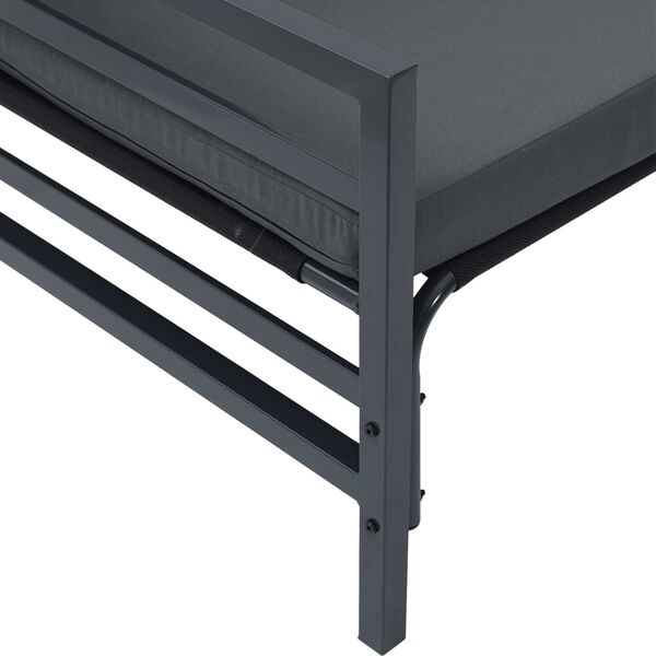 vidaXL Σετ Καναπέ Κήπου με μαξιλάρι με μαξιλάρι 8 pcs Ανθρακί 70 x 70.5 x 31.5 εκ