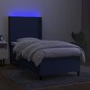 vidaXL &Kappa;&rho;&epsilon;&beta;ά&tau;&iota; Boxspring &mu;&epsilon; &Sigma;&tau;&rho;ώ&mu;&alpha; & LED &Mu;&pi;&lambda;&epsilon; 90x200 &epsilon;&kappa;. &Upsilon;&phi;&alpha;&sigma;&mu;ά&tau;&iota;&nu;&omicron;