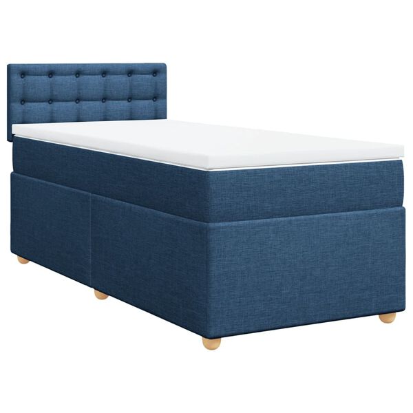 vidaXL &Kappa;&rho;&epsilon;&beta;ά&tau;&iota; Boxspring &mu;&epsilon; &Sigma;&tau;&rho;ώ&mu;&alpha; &Mu;&pi;&lambda;&epsilon; 90x190 &epsilon;&kappa;.&Upsilon;&phi;&alpha;&sigma;&mu;ά&tau;&iota;&nu;&omicron;