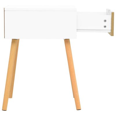 vidaXL Κομοδίνο Λευκό / Sonoma Δρυς 40 x 40 x 56 εκ. από Μοριοσανίδα