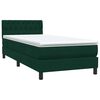 vidaXL Box Spring &kappa;&rho;&epsilon;&beta;ά&tau;&iota; &mu;&epsilon; &sigma;&tau;&rho;ώ&mu;&alpha; &sigma;&kappa;&omicron;ύ&rho;&omicron; &pi;&rho;ά&sigma;&iota;&nu;&omicron; 90x220 cm Velvet