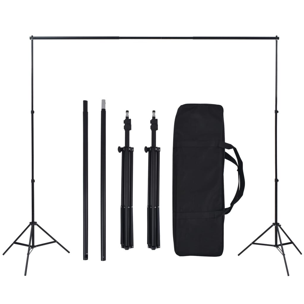 vidaXL Κιτ Φωτισμού Φωτογραφικού Στούντιο με Softbox και Φόντο