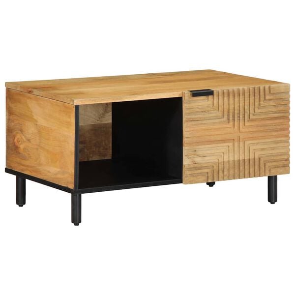 vidaXL Τραπεζάκι σαλονιού καφέ 80x50x40 cm μασίφ ξύλο Mango