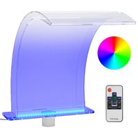 vidaXL Σιντριβάνι Πισίνας με RGB LED & Σετ Βυσμάτων 50 εκ. Ακρυλικό