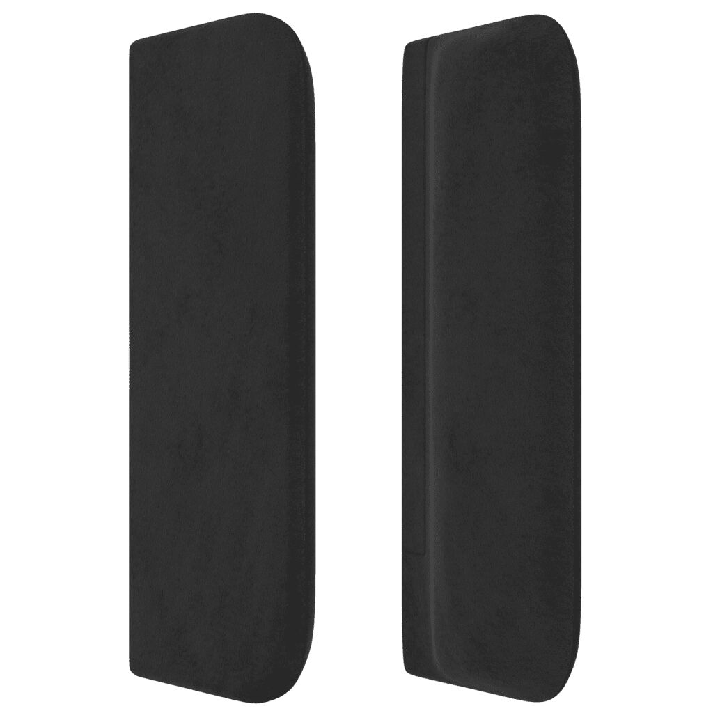 vidaXL Κρεβάτι Boxspring με Στρώμα Μαύρο 140x200 εκ. Βελούδινο