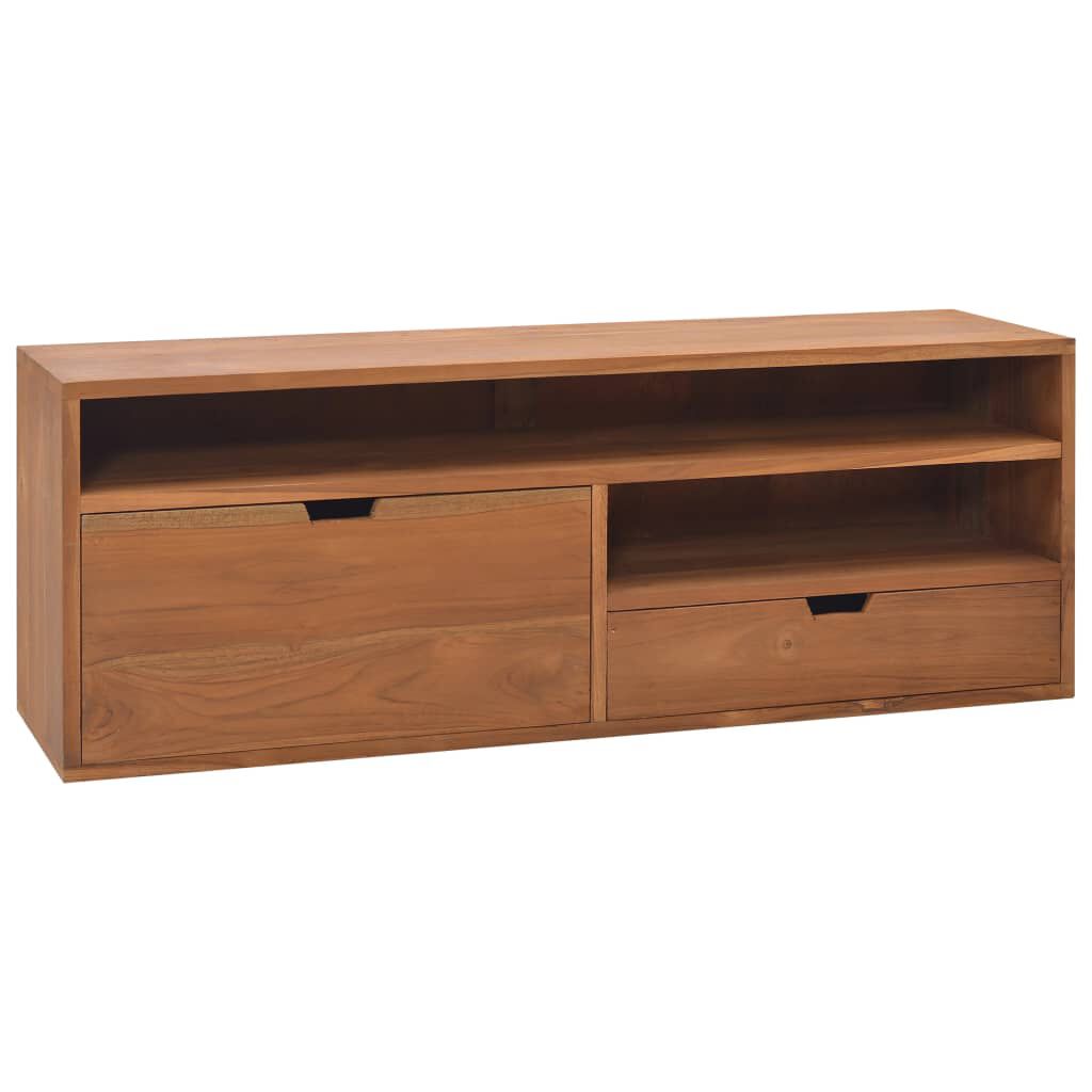 vidaXL Έπιπλο Τηλεόρασης 110 x 30 x 40 εκ. από Μασίφ Ξύλο Teak