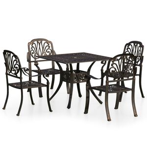 vidaXL &Sigma;&epsilon;&tau; &Epsilon;&pi;ί&pi;&lambda;&omega;&nu; Bistro 5 &Tau;&epsilon;&mu;&alpha;&chi;ί&omega;&nu; &Mu;&pi;&rho;&omicron;&nu;&zeta;έ &alpha;&pi;ό &Chi;&upsilon;&tau;ό &Alpha;&lambda;&omicron;&upsilon;&mu;ί&nu;&iota;&omicron;