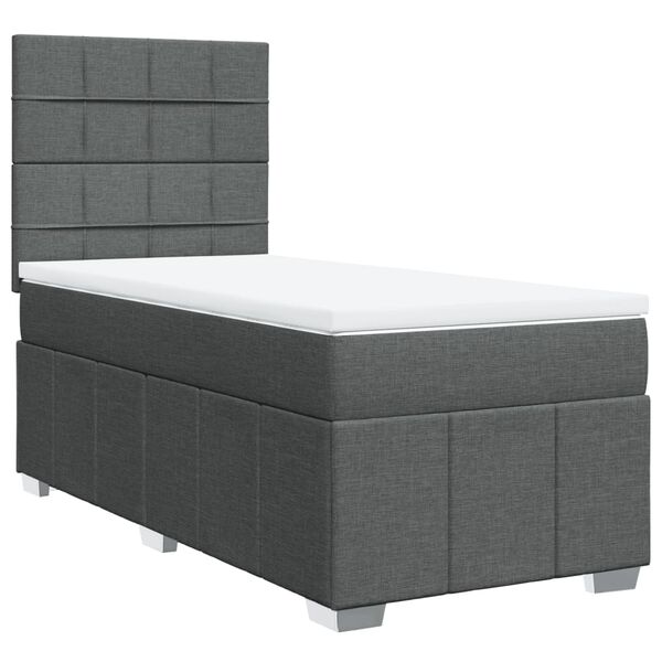 vidaXL &Kappa;&rho;&epsilon;&beta;ά&tau;&iota; Boxspring &mu;&epsilon; &Sigma;&tau;&rho;ώ&mu;&alpha; &Sigma;&kappa;&omicron;ύ&rho;&omicron; &Gamma;&kappa;&rho;&iota; 90x190 &epsilon;&kappa;. &Upsilon;&phi;&alpha;&sigma;&mu;ά&tau;&iota;&nu;&omicron;