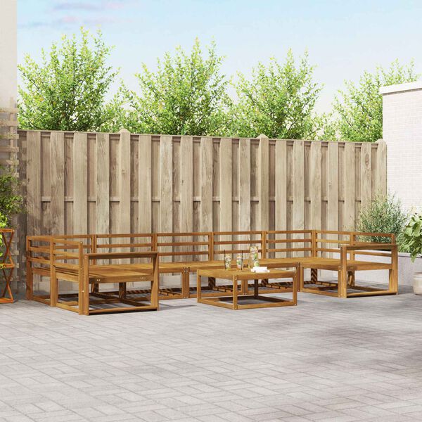 vidaXL &Sigma;&epsilon;&iota;&rho;ά &Kappa;&alpha;&nu;&alpha;&pi;έ &Epsilon;&xi;&omega;&tau;&epsilon;&rho;&iota;&kappa;&omicron;ύ 8 pcs &Phi;&upsilon;&sigma;&iota;&kappa;ό &Sigma;&tau;&epsilon;&rho;&epsilon;ό &Xi;ύ&lambda;&omicron; &Alpha;&kappa;&alpha;&kappa;ί&alpha;&sigmaf;