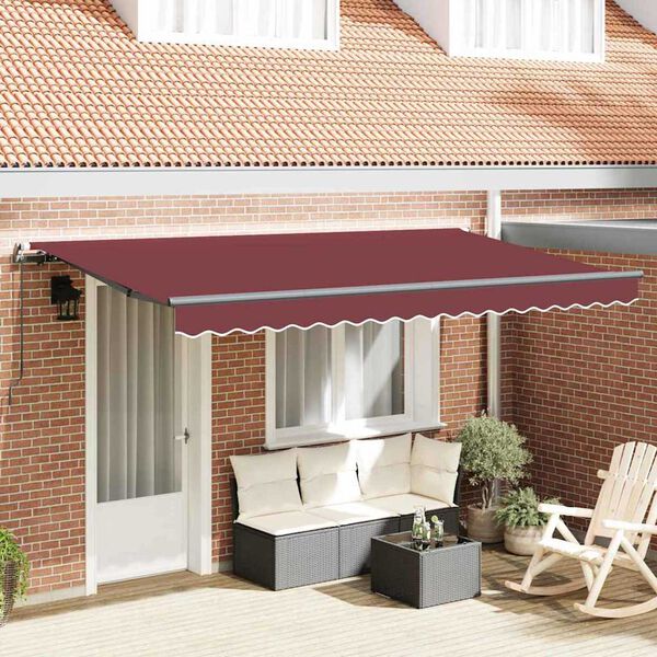vidaXL Σκηνίτσα Αναδιπλούμενη Μπορντό 350 x 200 cm