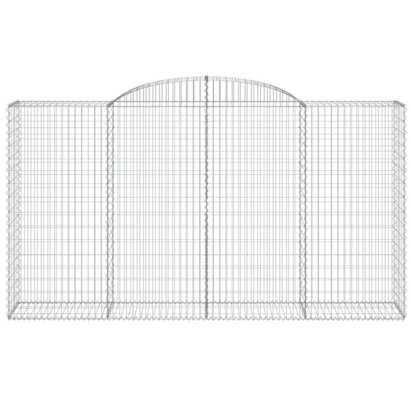 vidaXL Συρματοκιβώτια Τοξωτά 6 τεμ. 300x50x160/180 εκ. Γαλβαν. Ατσάλι