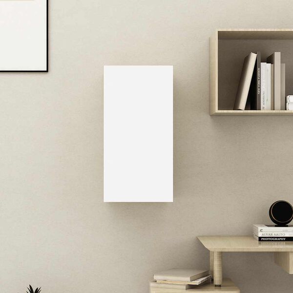 vidaXL Έπιπλο Τηλεόρασης Λευκό 30,5 x 30 x 60 εκ. από Επεξ. Ξύλο