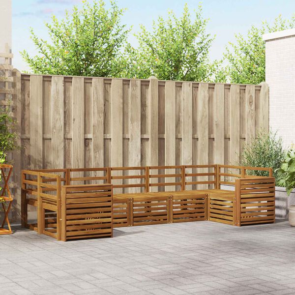 vidaXL &Sigma;&epsilon;&tau; &Kappa;&alpha;&nu;&alpha;&pi;έ 7 pcs &Phi;&upsilon;&sigma;&iota;&kappa;ό &Sigma;&tau;&epsilon;&rho;&epsilon;ό &Xi;ύ&lambda;&omicron; &Alpha;&kappa;&alpha;&kappa;ί&alpha;&sigmaf;