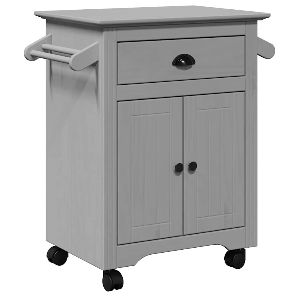 vidaXL Καροτσάκι κουζίνας BODO Γκρι 72x45x80 cm