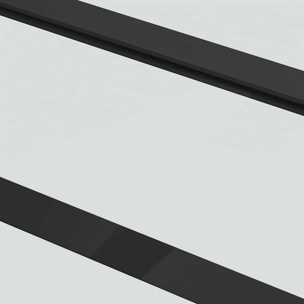 vidaXL Συρόμενη Πόρτα με Μηχανισμό 76x205 εκ. Γυαλί ESG & Αλουμίνιο