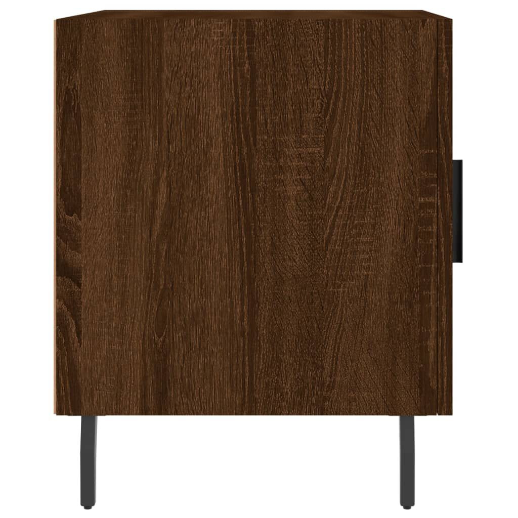 vidaXL Κομοδίνο Καφέ Δρυς 40 x 40 x 50 εκ. από Επεξεργασμένο Ξύλο