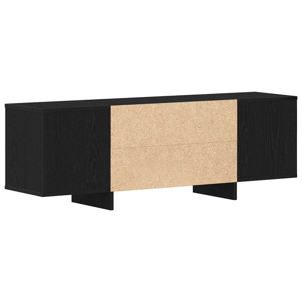 vidaXL Ντουλάπα τηλεόρασης Μαύρο Δρυς 120x30x40,5 εκ. Ξύλο επεξεργασμένο