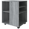 vidaXL Ντουλάπι Με Ροδάκια Γκρι Sonoma 60 x 53 x 72 εκ. Επεξεργ. Ξύλο