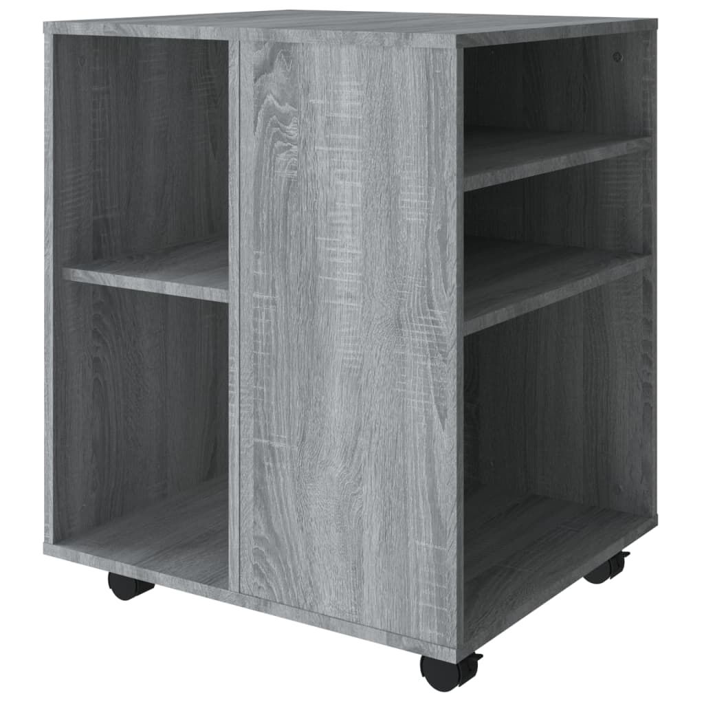 vidaXL Ντουλάπι Με Ροδάκια Γκρι Sonoma 60 x 53 x 72 εκ. Επεξεργ. Ξύλο