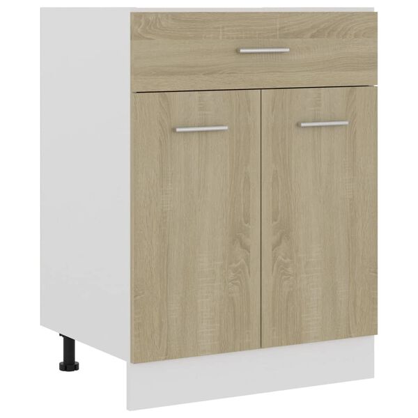 vidaXL Ντουλάπι με Συρτάρι Sonoma Δρυς 60x46x81,5 εκ. Επεξ. Ξύλο