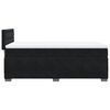 vidaXL Κρεβάτι Boxspring με Στρώμα Μαύρο 90x200 εκ. Βελούδινο