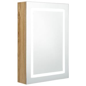 vidaXL &Kappa;&alpha;&theta;&rho;έ&phi;&tau;&eta;&sigmaf; &Mu;&pi;ά&nu;&iota;&omicron;&upsilon; &mu;&epsilon; &Nu;&tau;&omicron;&upsilon;&lambda;ά&pi;&iota; & LED &Chi;&rho;ώ&mu;&alpha; &Delta;&rho;&upsilon;ό&sigmaf; 50x13x70 &epsilon;&kappa;.