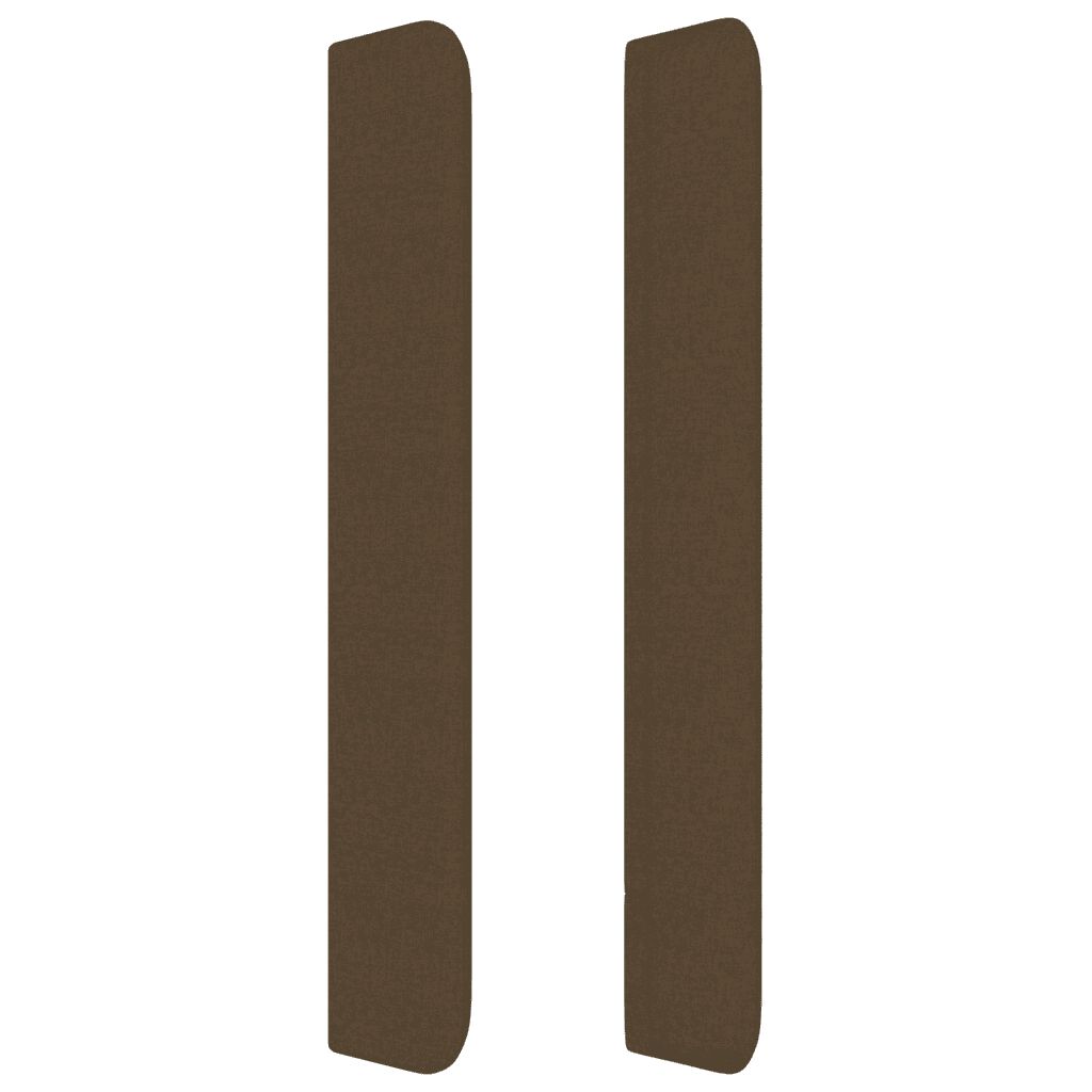 vidaXL Κρεβάτι Boxspring με Στρώμα Σκούρο Καφέ 140x190 εκ. Υφασμάτινο