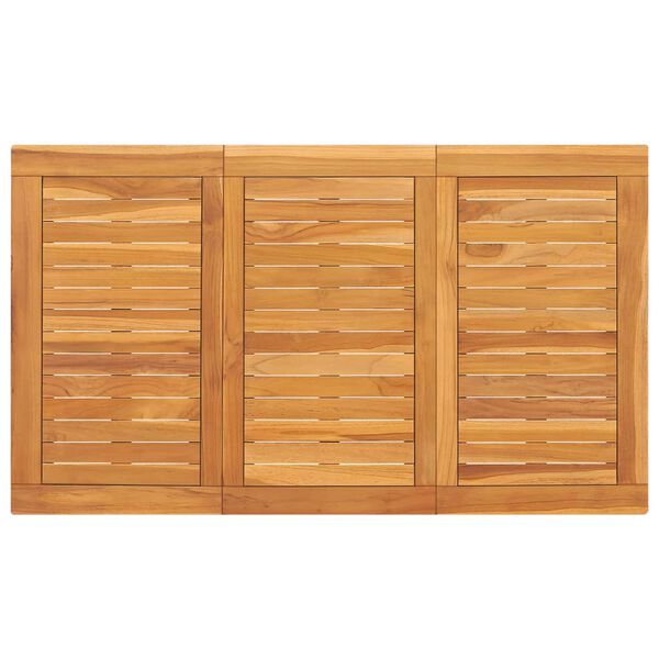 vidaXL Τραπεζαρία Κήπου 120 x 70 x 77 εκ. από Μασίφ Ξύλο Teak