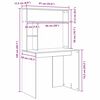 vidaXL Γραφείο Καπνιστή δρυς 91 x 50 x 149 εκ Επεξεργασμένο ξύλο