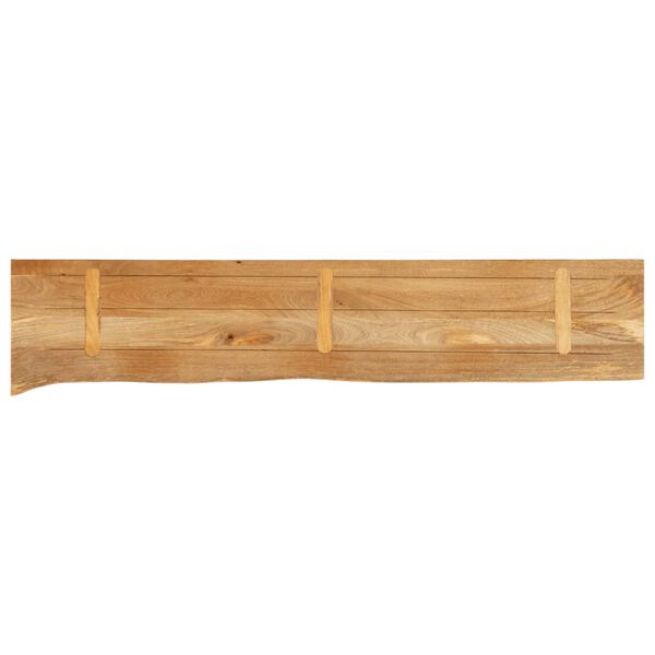vidaXL Επιφάνεια Τραπεζιού 140x40x2,5 εκ. Live Edge Μασίφ Ξύλο Μάνγκο