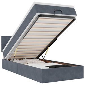 vidaXL &Omicron;&theta;&omega;&mu;&alpha;&nu;&iota;&kappa;ό &kappa;&rho;&epsilon;&beta;ά&tau;&iota; &mu;&epsilon; &sigma;&tau;&rho;ώ&mu;&alpha; &sigma;&kappa;&omicron;ύ&rho;&omicron; &gamma;&kappa;&rho;&iota; 80x200cm Velvet